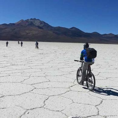 Guided Bolivian Salt Flats Biking Vacations