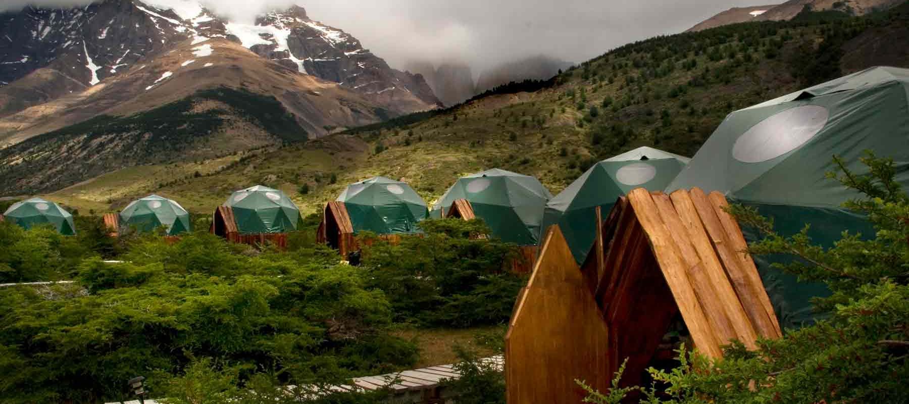 Typical Outdoor Accommodation EcoCamp Patagonia Chile