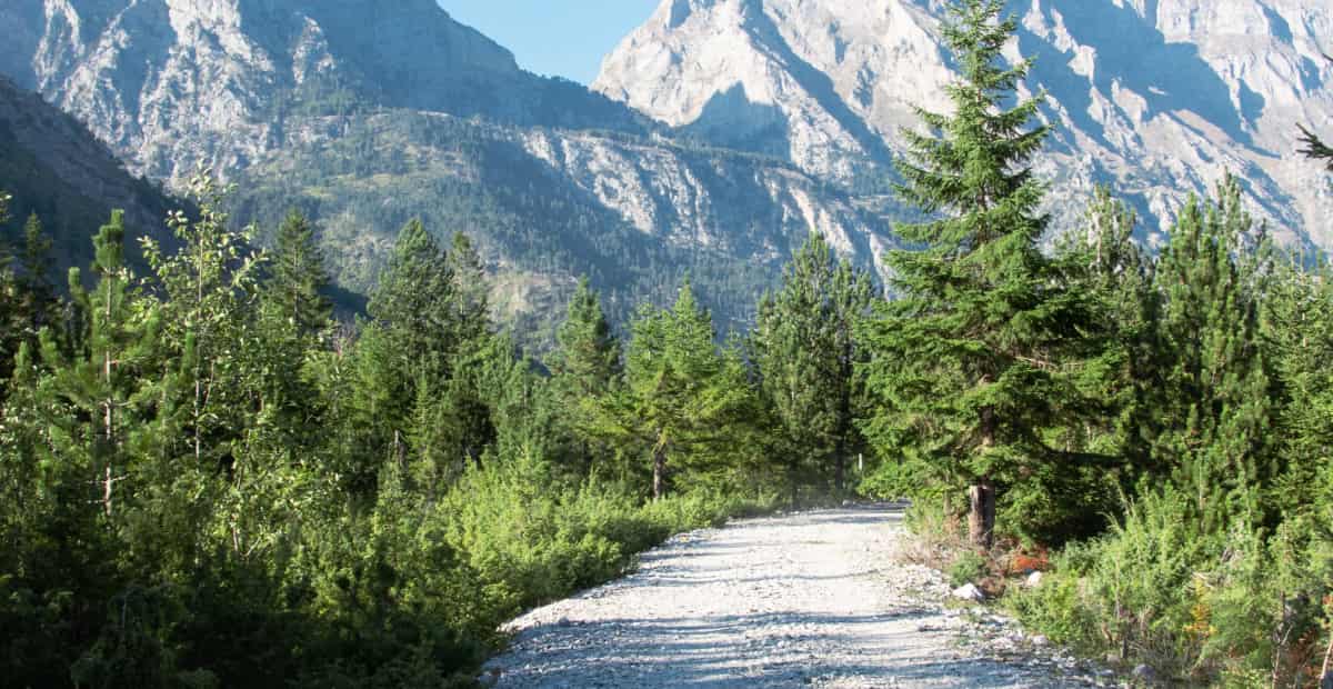 Albania hiking trail