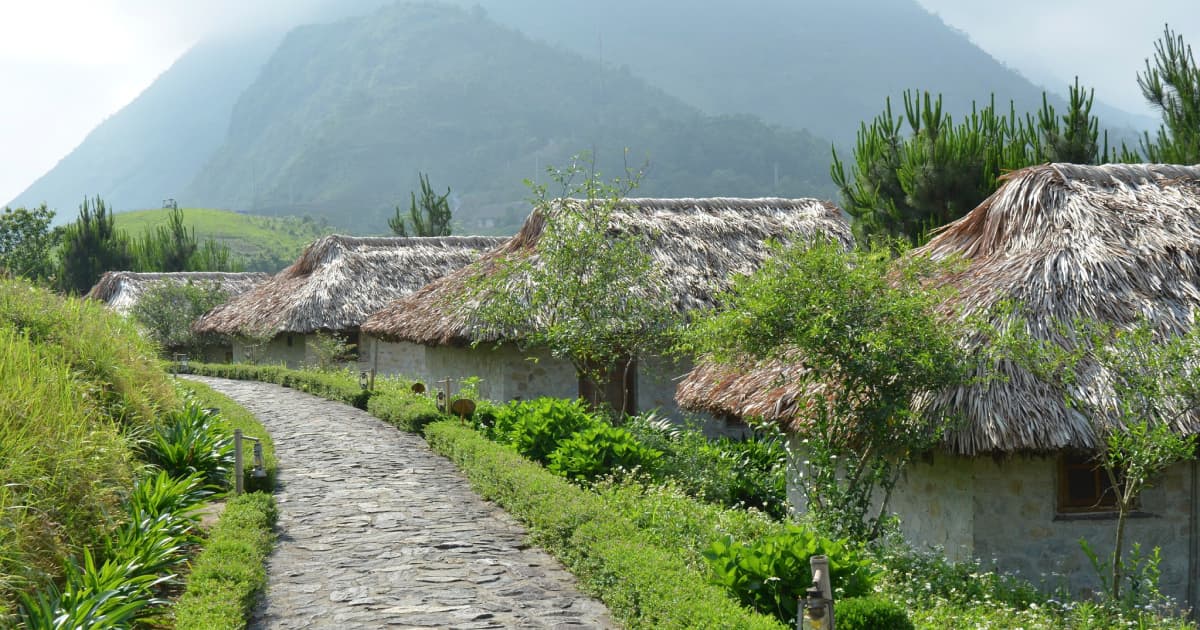 Thatch roof village