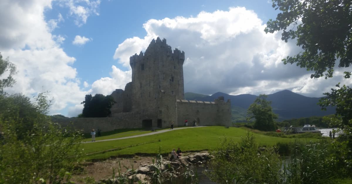 Castle on an Irish heritage site