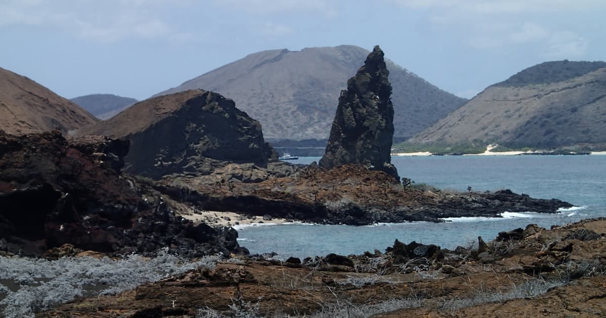 Galapagos islands barren terrain