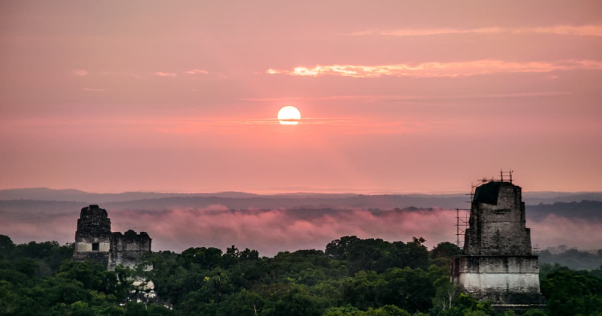 guatemala at sunset