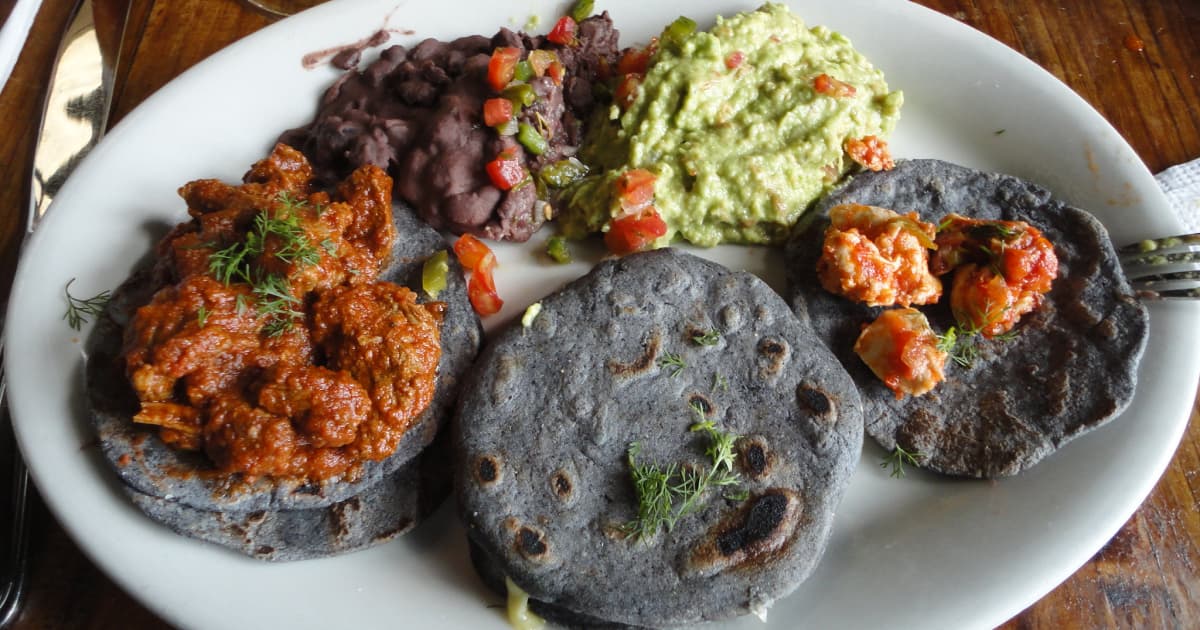 plate of food made with local ingredients