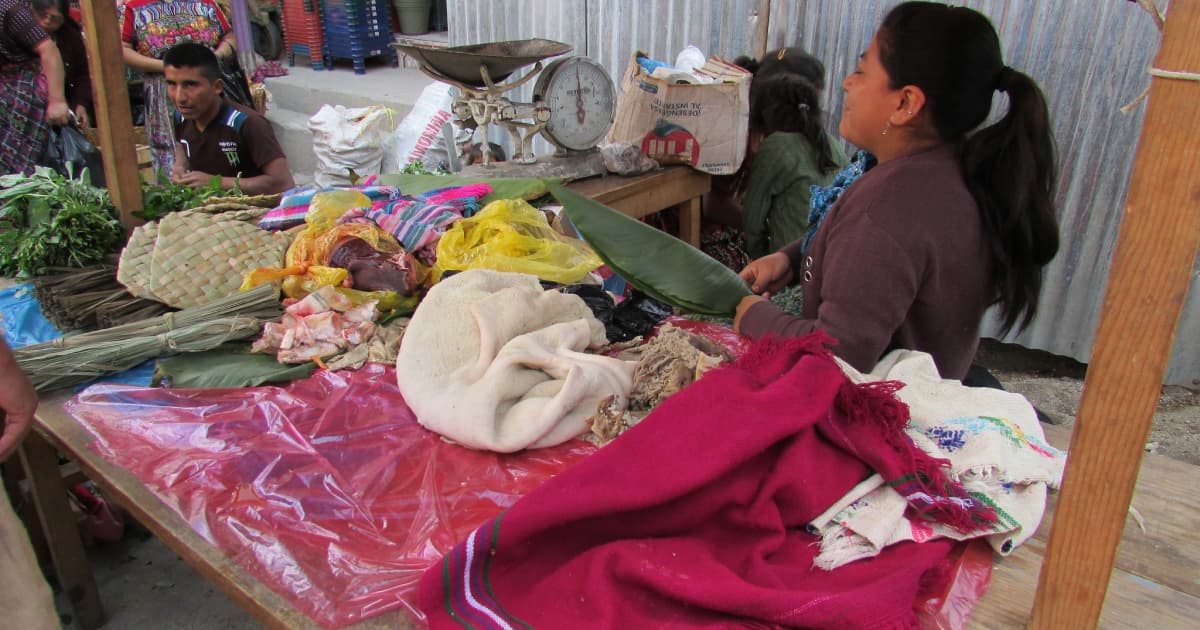 street stall in Guatemala