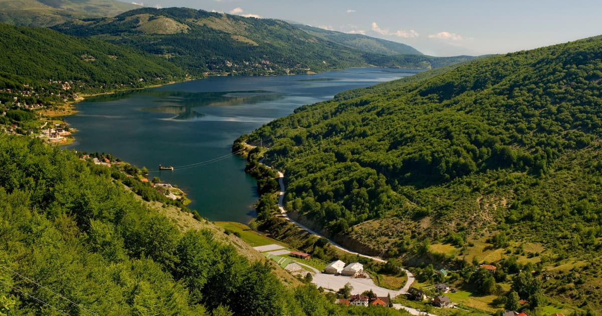 Mountaintop view of Mavrovo 