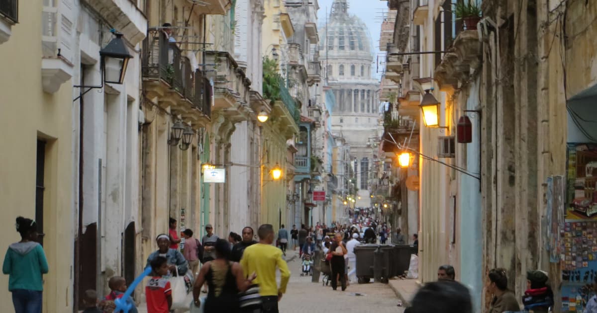 streets filled with tourists