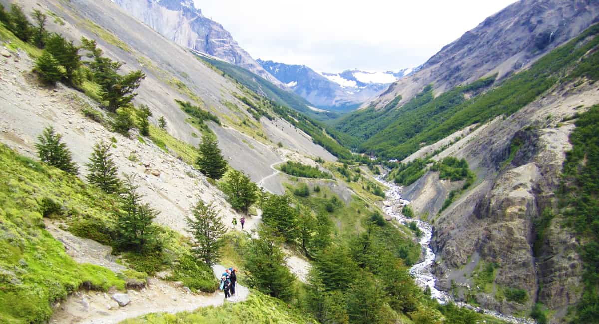 Torres del paine hiking trail