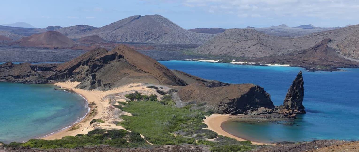 The Galapagos Islands Landscape and Sea view