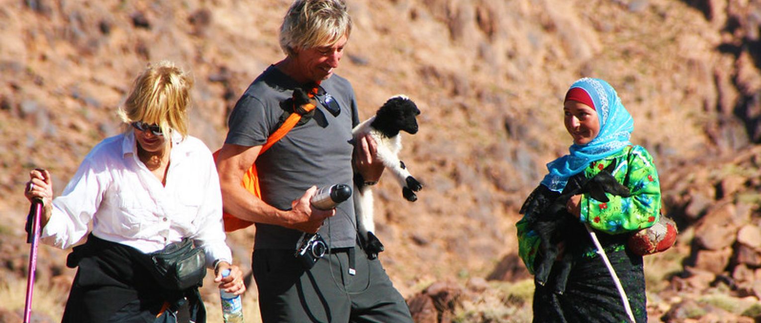 Tourists in Morocco