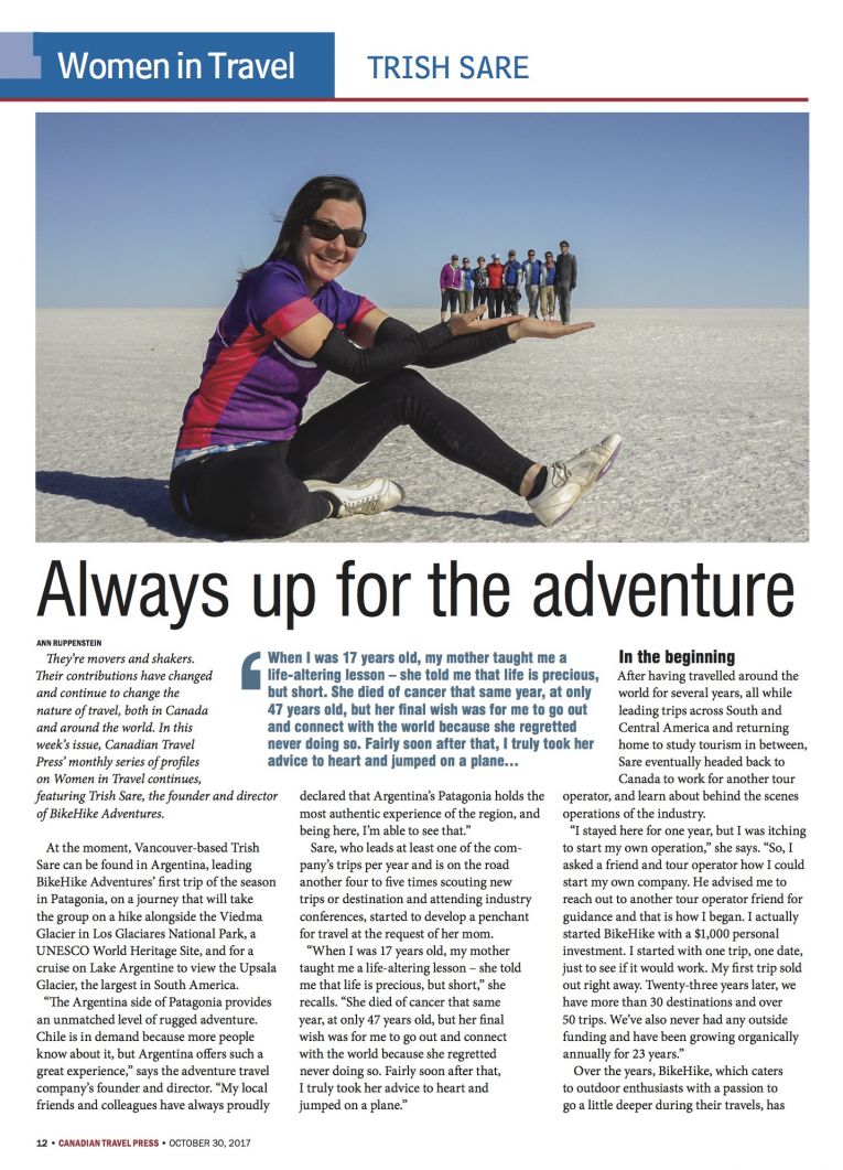Trish BikeHike Travel Press