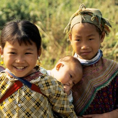 Vietnam Smiling Locals Sapa Mountains Family Adventure Vacations