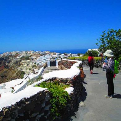Walking Trips Santorini Greece
