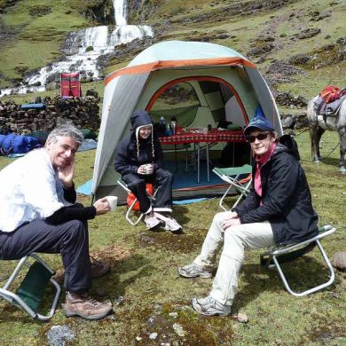 Camping Accommodation Lares Trail Peru