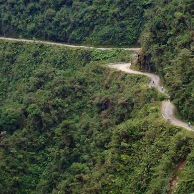 Biking the Death Road Bolivia