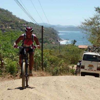Costa Rica Cycling Tours Pacific Coast Ocean