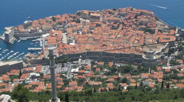 landscape image of Dubrovnik Croatia in summer