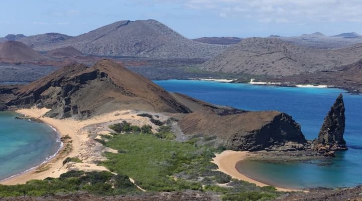 The Galapagos Islands Landscape and Sea view