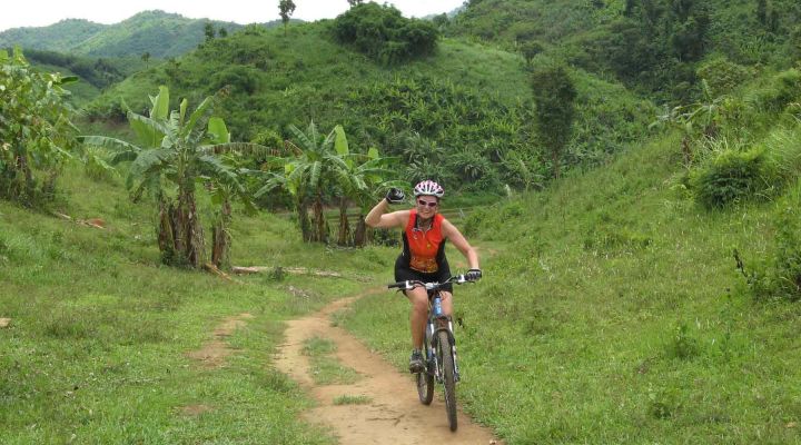 Biking in Chiang Rai Thailand 