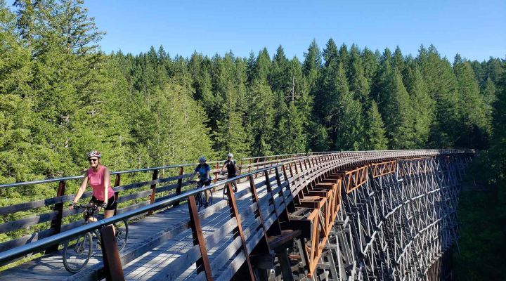 Group Biking Vancouver Island