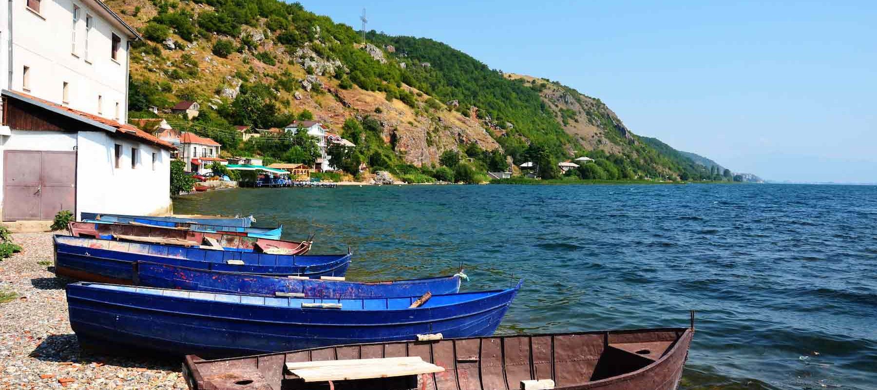 Macedonia and Albania Coast Lake Ohrid