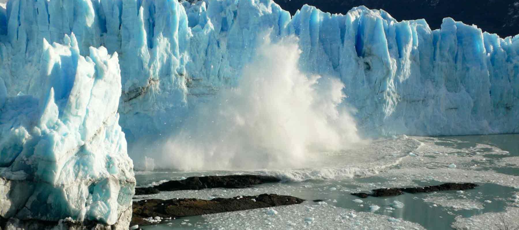 Patagonia Mountains Covered in Ice