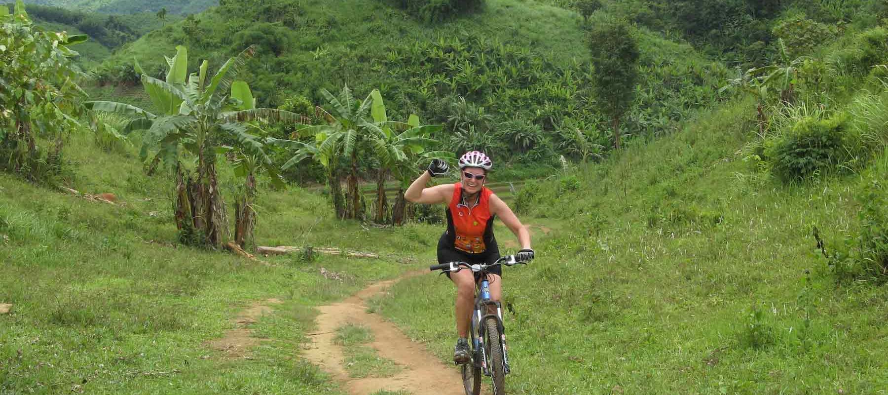 Biking in Chiang Rai Thailand 