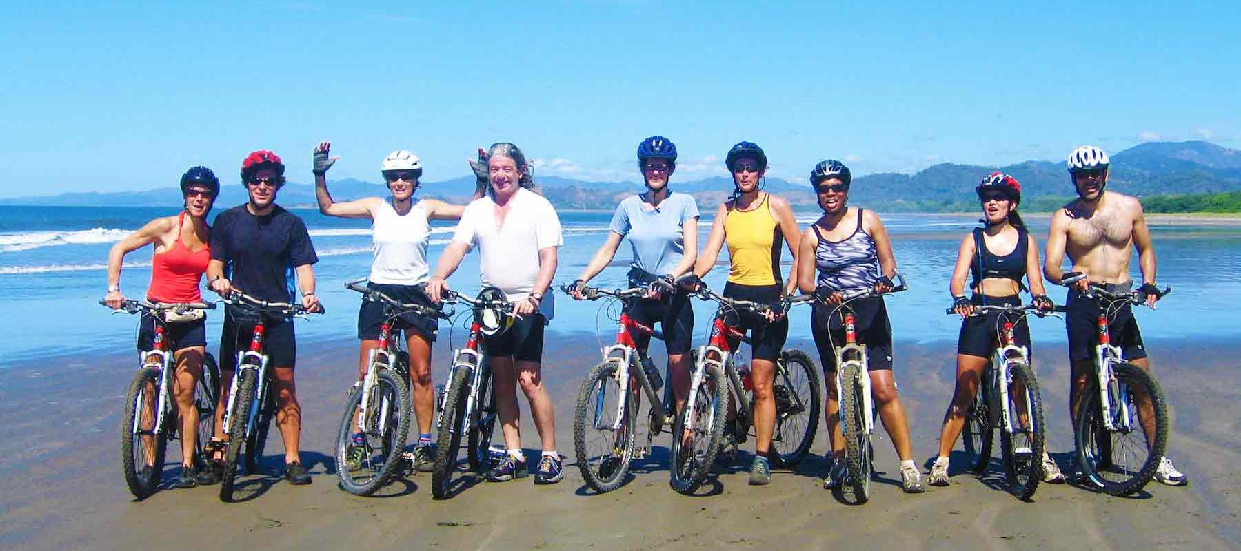 Group Biking Pacific Coast Costa Rica
