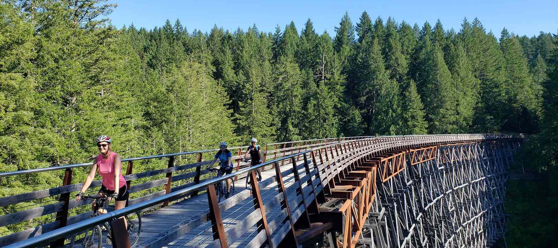 Group Biking Vancouver Island