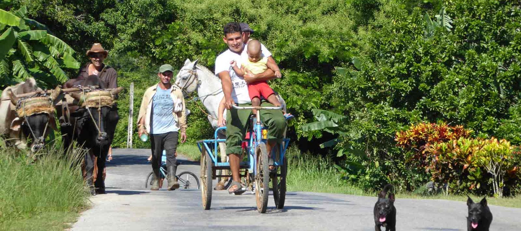 Biking cuban roads