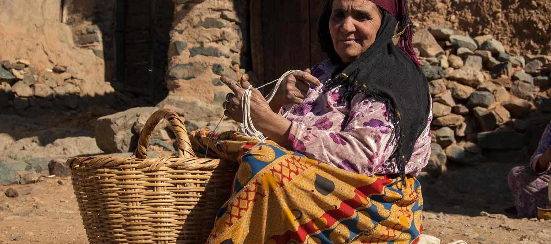 Villagers in rural Morocco