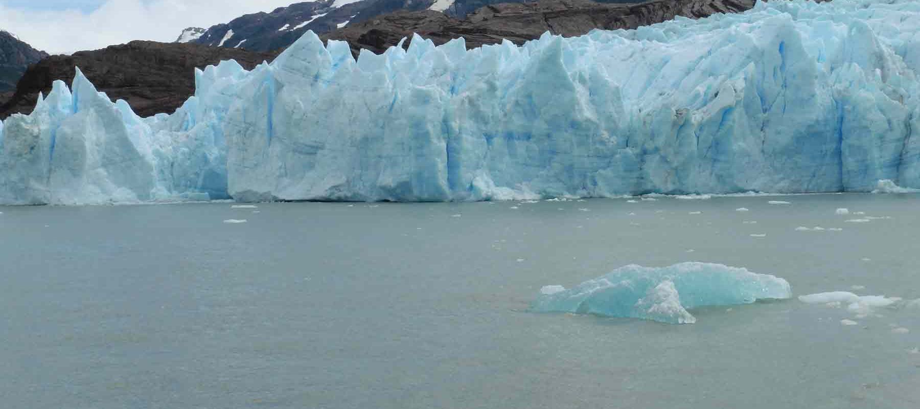 Grey Glacier at Torres del Paine Park Patagonia