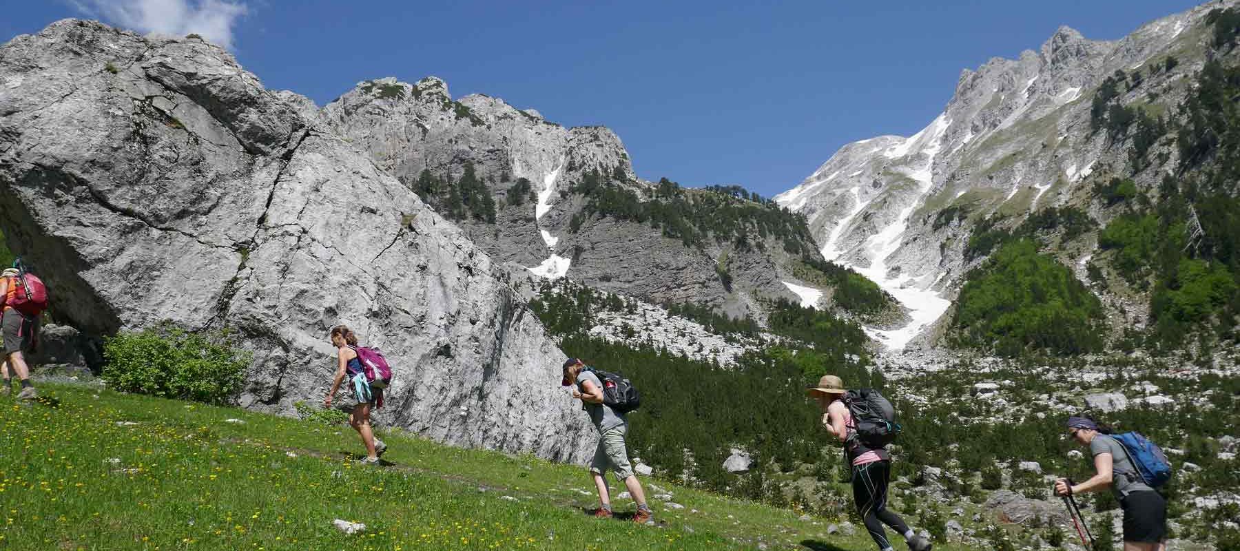 Famous Accursed Mountains on the Albanian alps