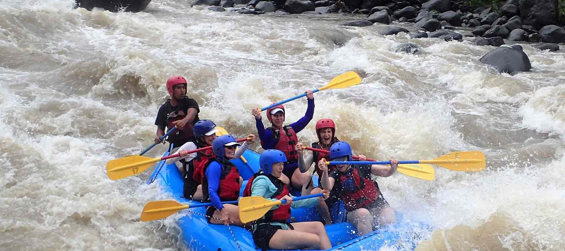 rafting on the Pacuare River in Costa Rica