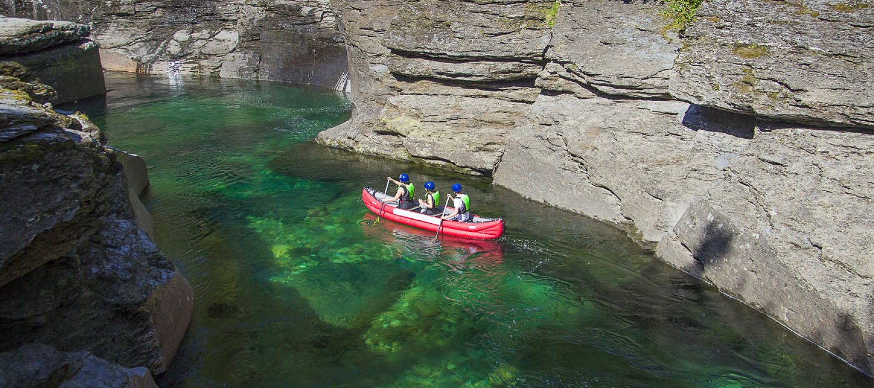 Canoe trip beautiful Norway Fjords