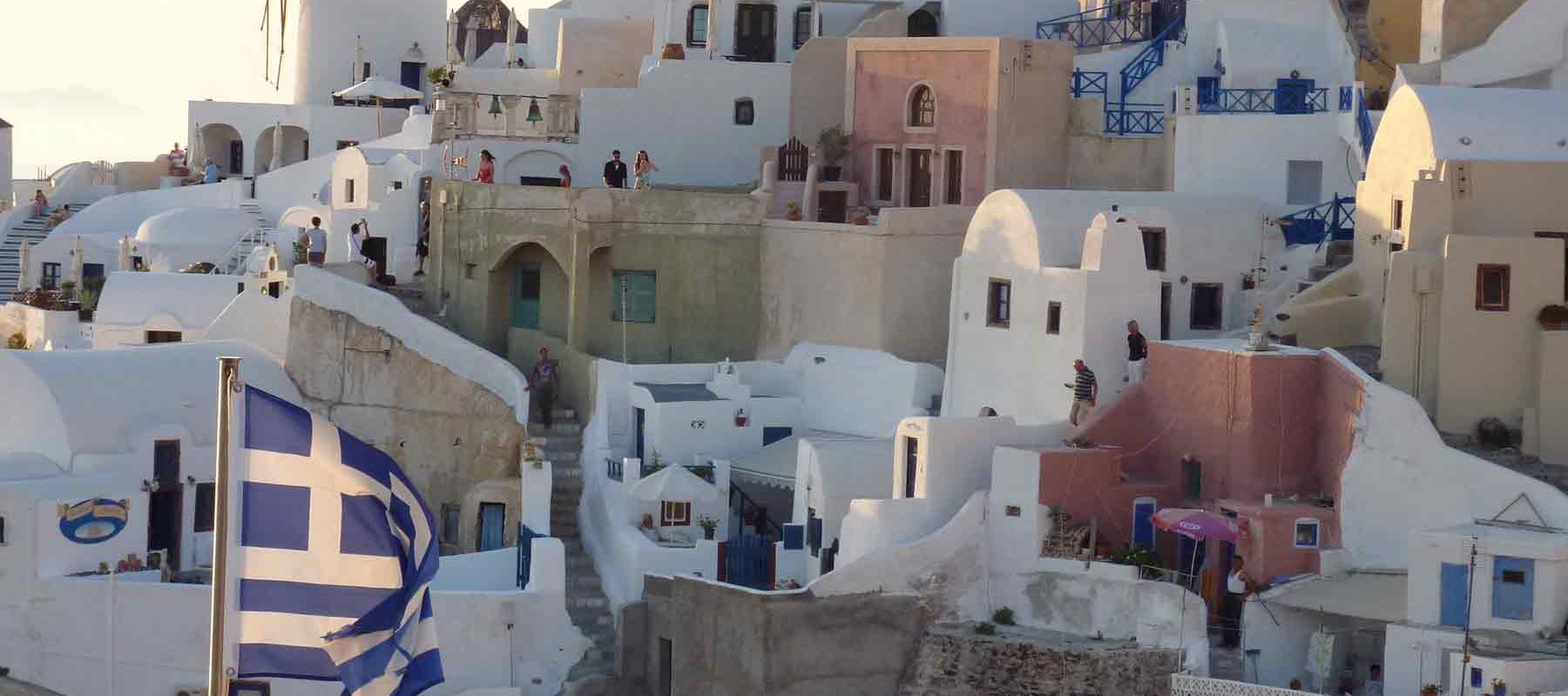 Santorini village of Greece