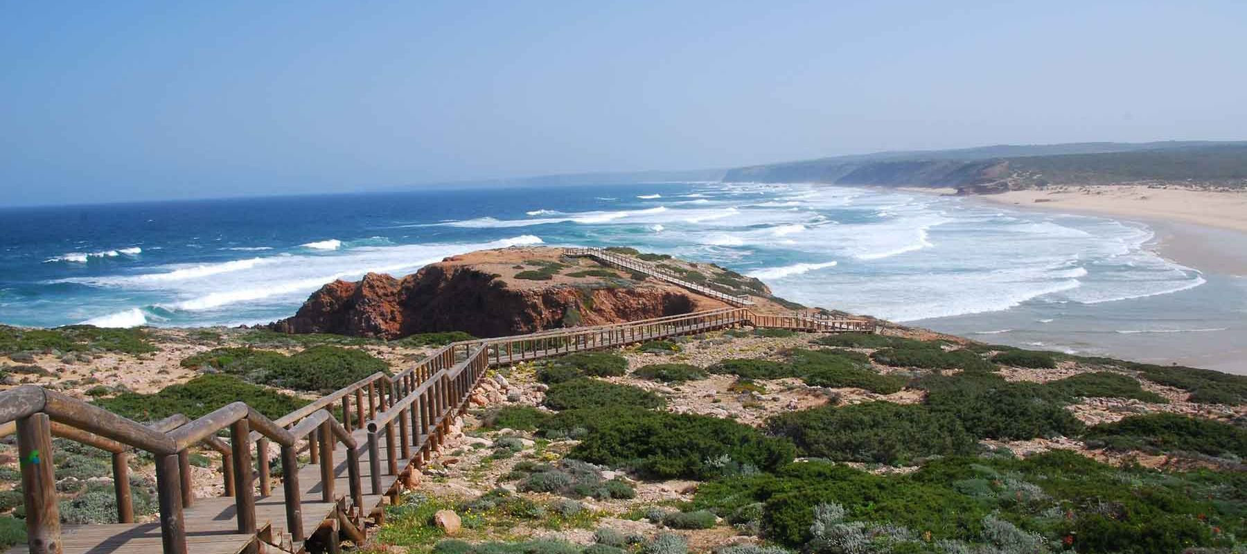 Coastal View of Portugal Sea and Hiking Trail